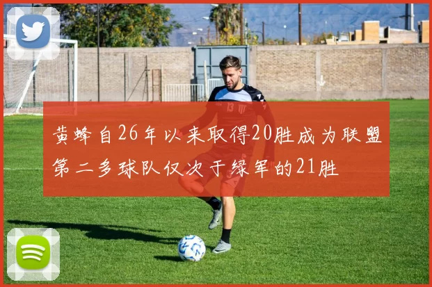 黄蜂自26年以来取得20胜成为联盟第二多球队仅次于绿军的21胜