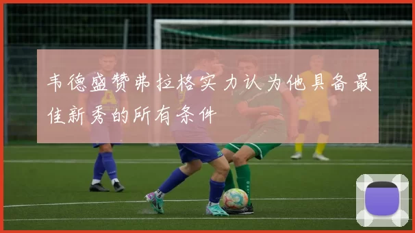 韦德盛赞弗拉格实力认为他具备最佳新秀的所有条件